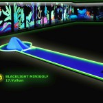 Schwarzlicht-Mini-Golf Bahn 17