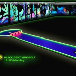 Schwarzlicht-Mini-Golf Bahn 18