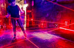 Interaktive Laserspiele